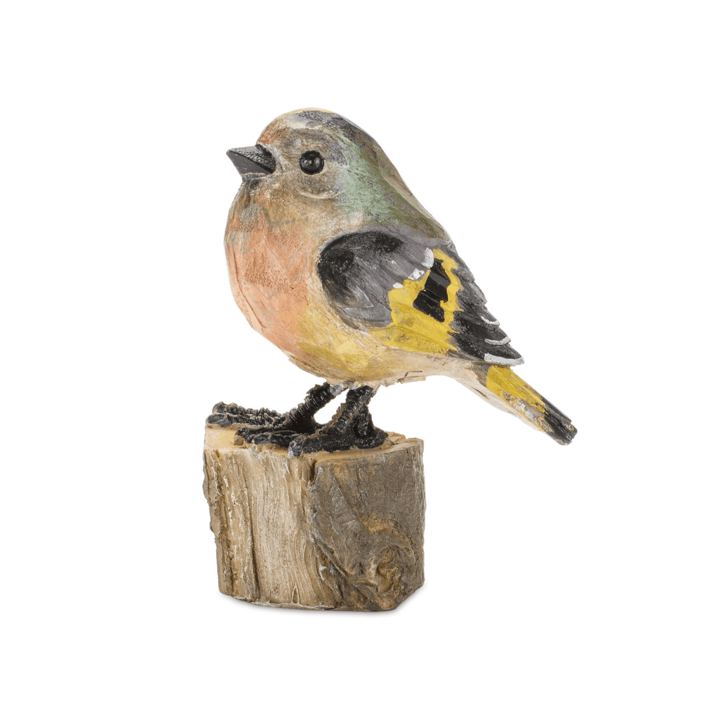 Bird On Stump Resin Figurine Set Of 6 – 3.5"H