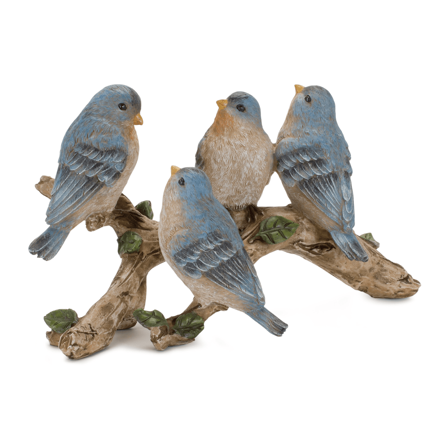 Elegant Birds On Branch Figurine - 11"L X 6.25"H Resin Decorative Accent