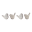 Elegant Carved Bird Figurines In Neutral Tones