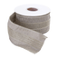 Elegant Wired Holiday Ribbon - 2.5" X 10 Yards In Glittered Grey Stripes