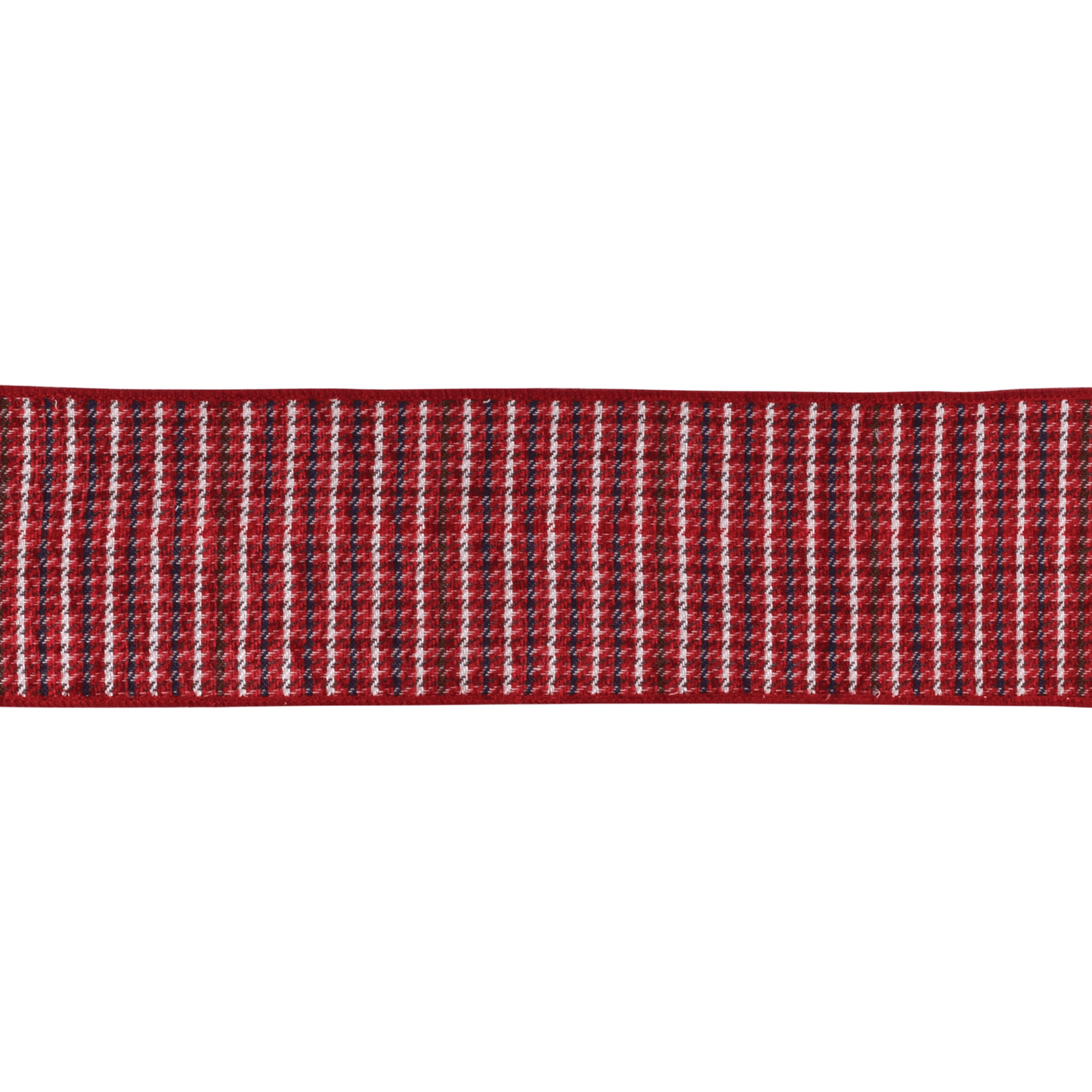 Wired Holiday Ribbon - 4" X 10 Yards Red And Gold Striped Design