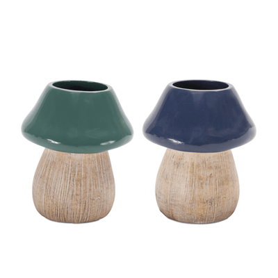 Elegant Garden Mushroom Planters Set