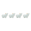 Elegant Blue And Gold Pig Planter Set