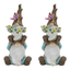 Whimsical Tree Trunk Gnome Stack Figurines