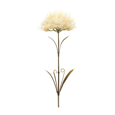Puff Stem Set Of 6 - Durable Plastic Floral Decor