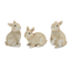 Mini Bunny Rabbit Figurines - Charming Polyresin Accents For Home And Garden