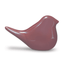 Modern Amber Orange Porcelain Bird Figurines