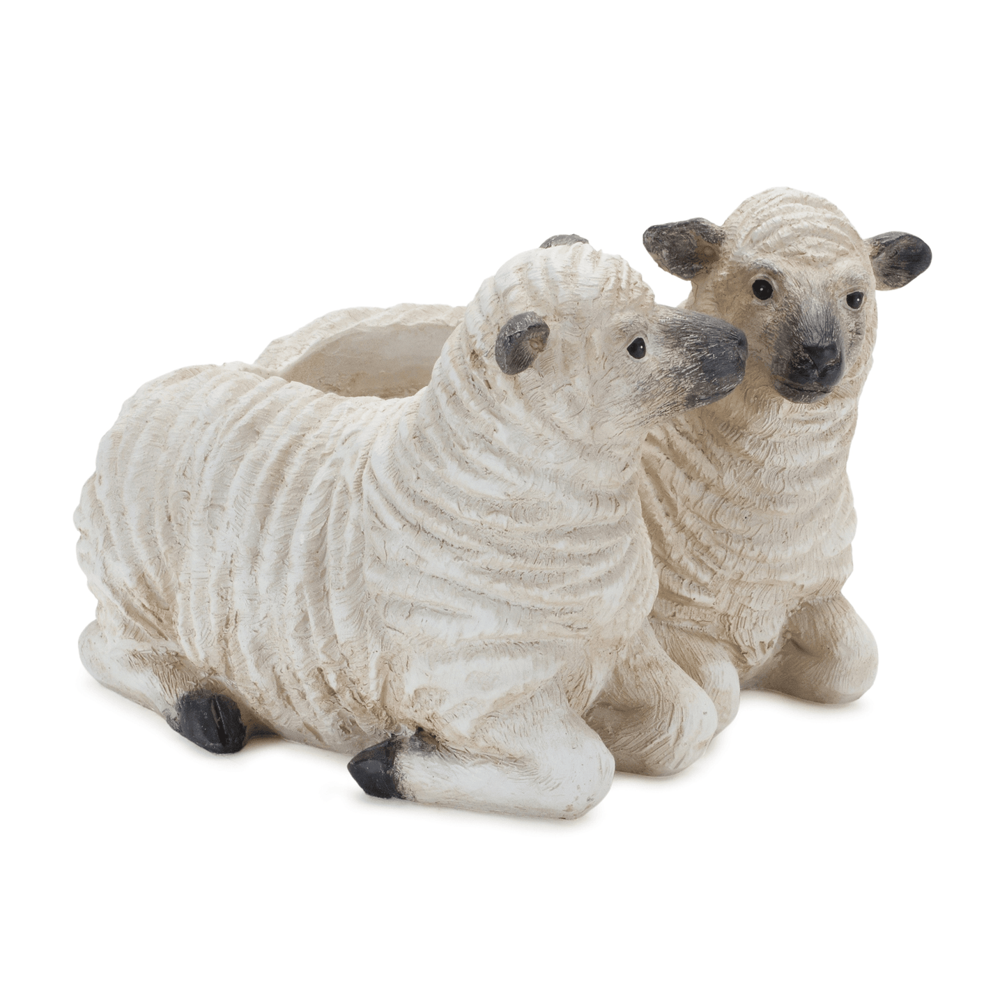 Sheep Couple Rustic Planter Set