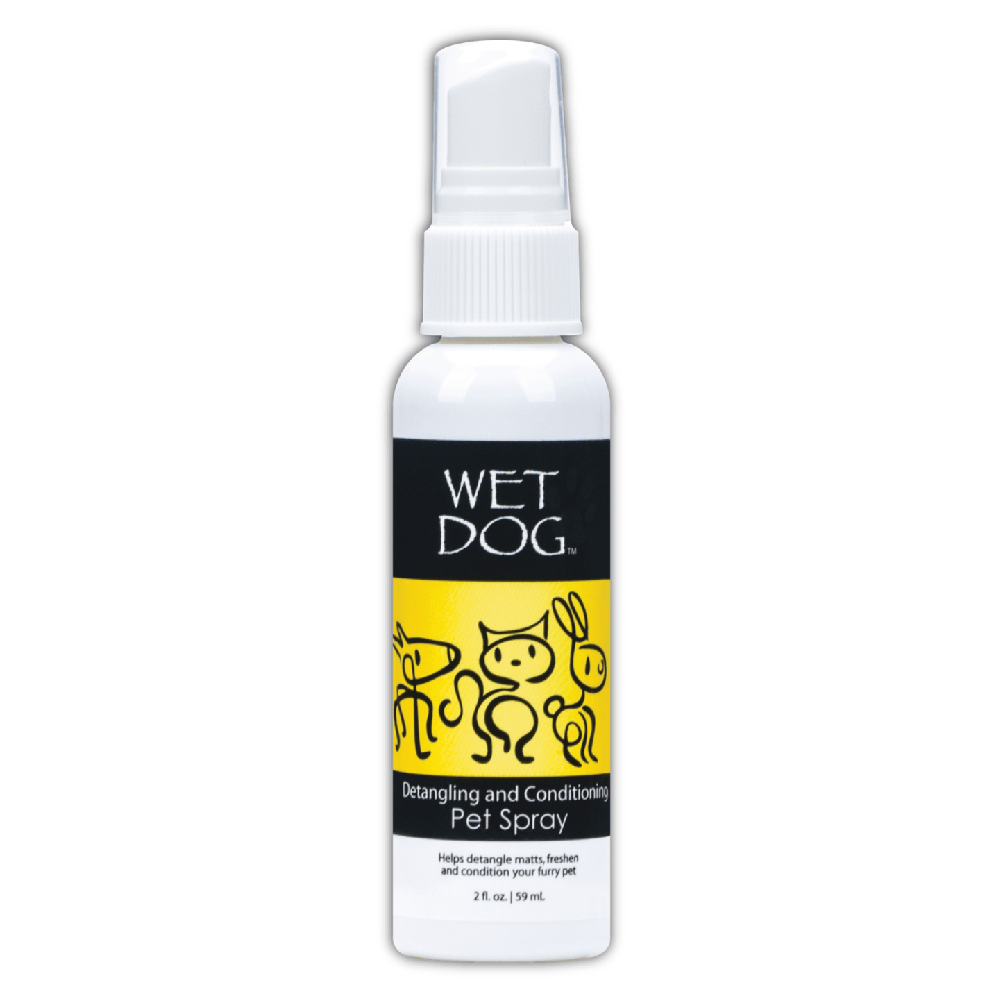 Wet Dog Natural Detangling and Conditioning Spray with Aloe and Cucumber