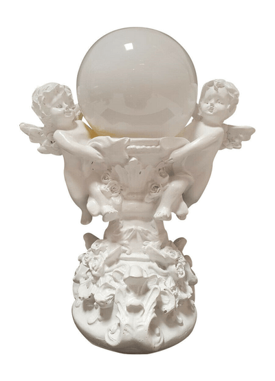 Traditional Angels Holding Light Figurine With Solar Illumination