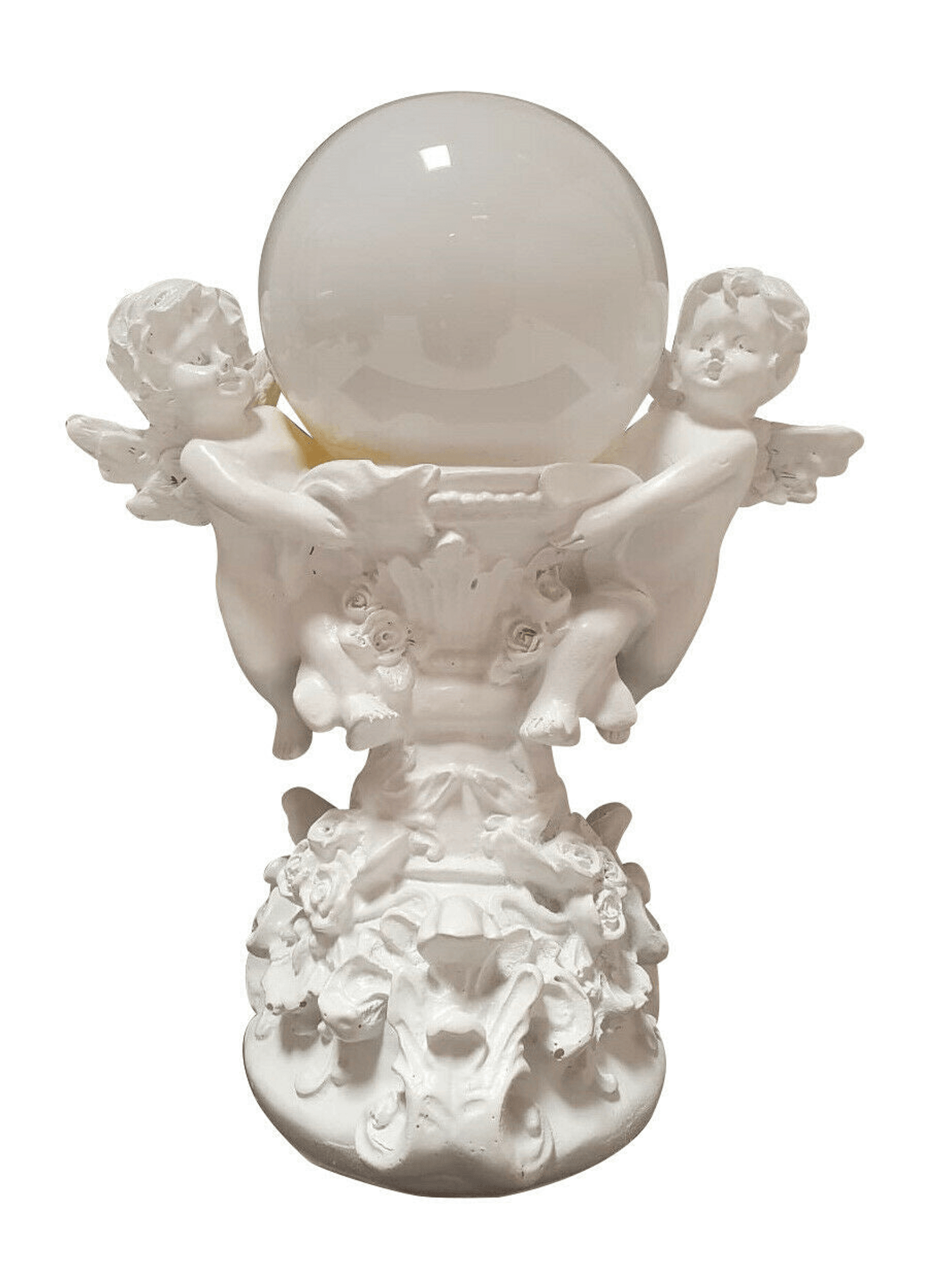 Traditional Angels Holding Light Figurine With Solar Illumination