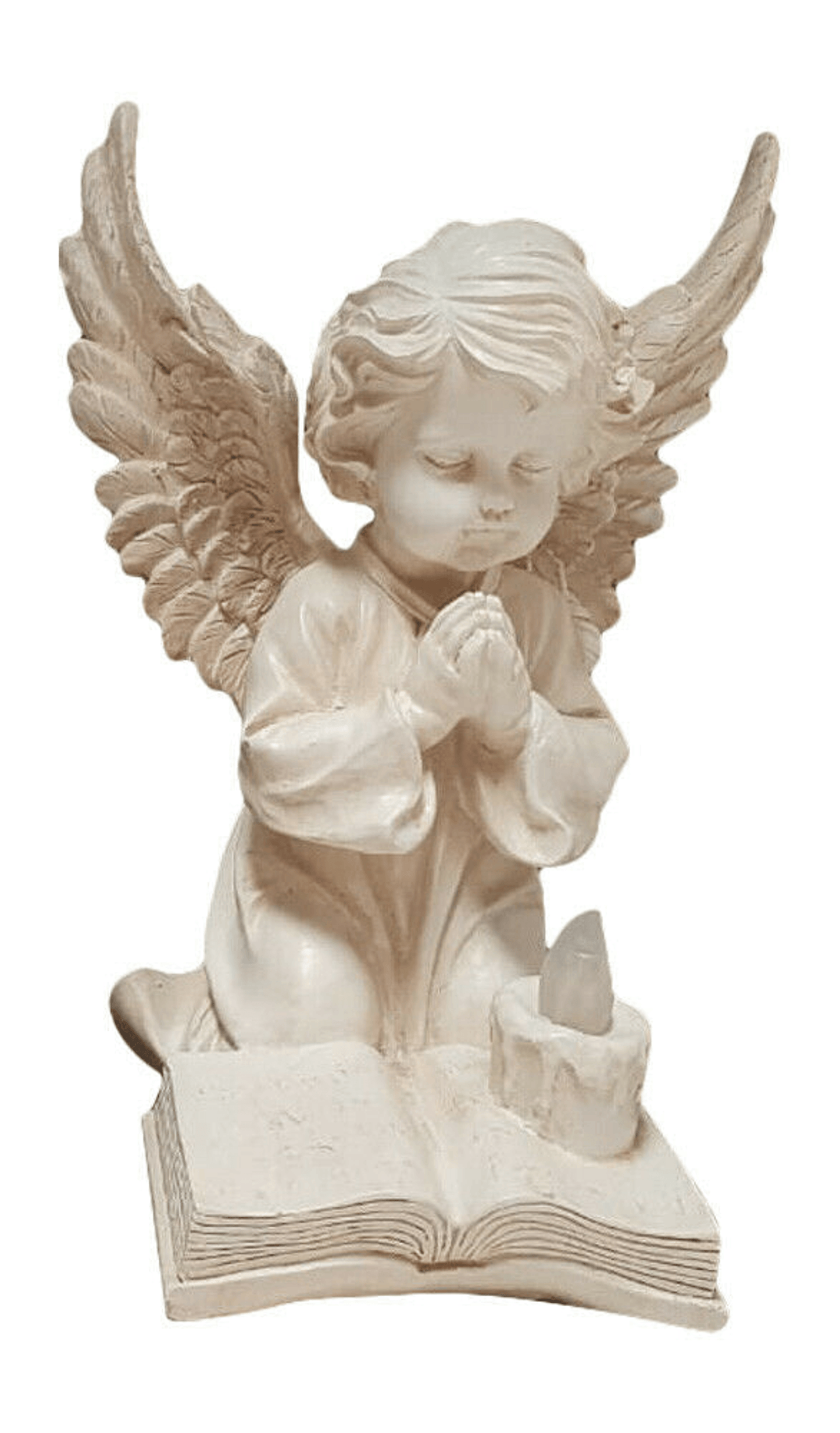 Elegant Solar-Powered Little Angel Praying Figurine