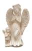 Angel And Boy Praying Figurine With Solar Light
