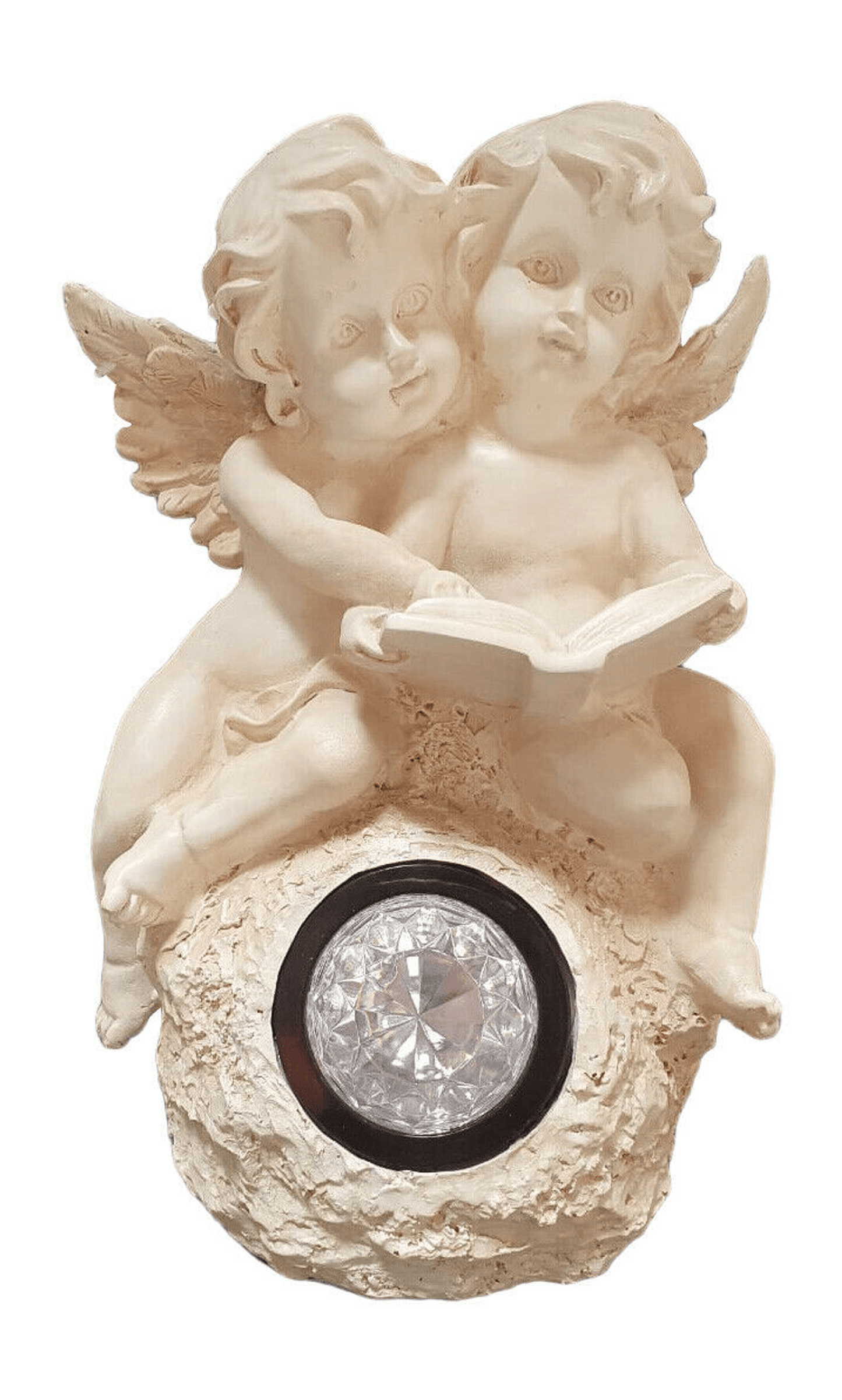 Solar Powered Angel Figurine - Serene Reading Companions