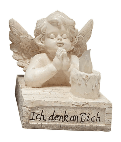 Solar Powered Angel Praying Figurine - Elegant Home & Garden Décor