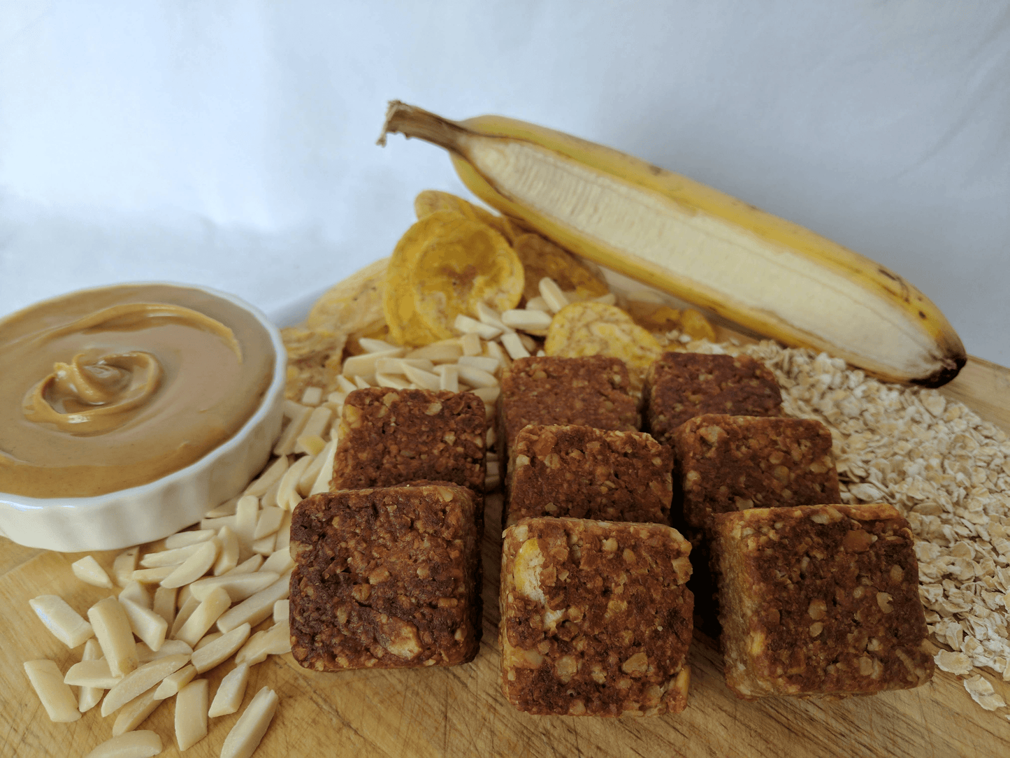 Wheat Free Peanut Butter & Banana Granola Bars for Pets