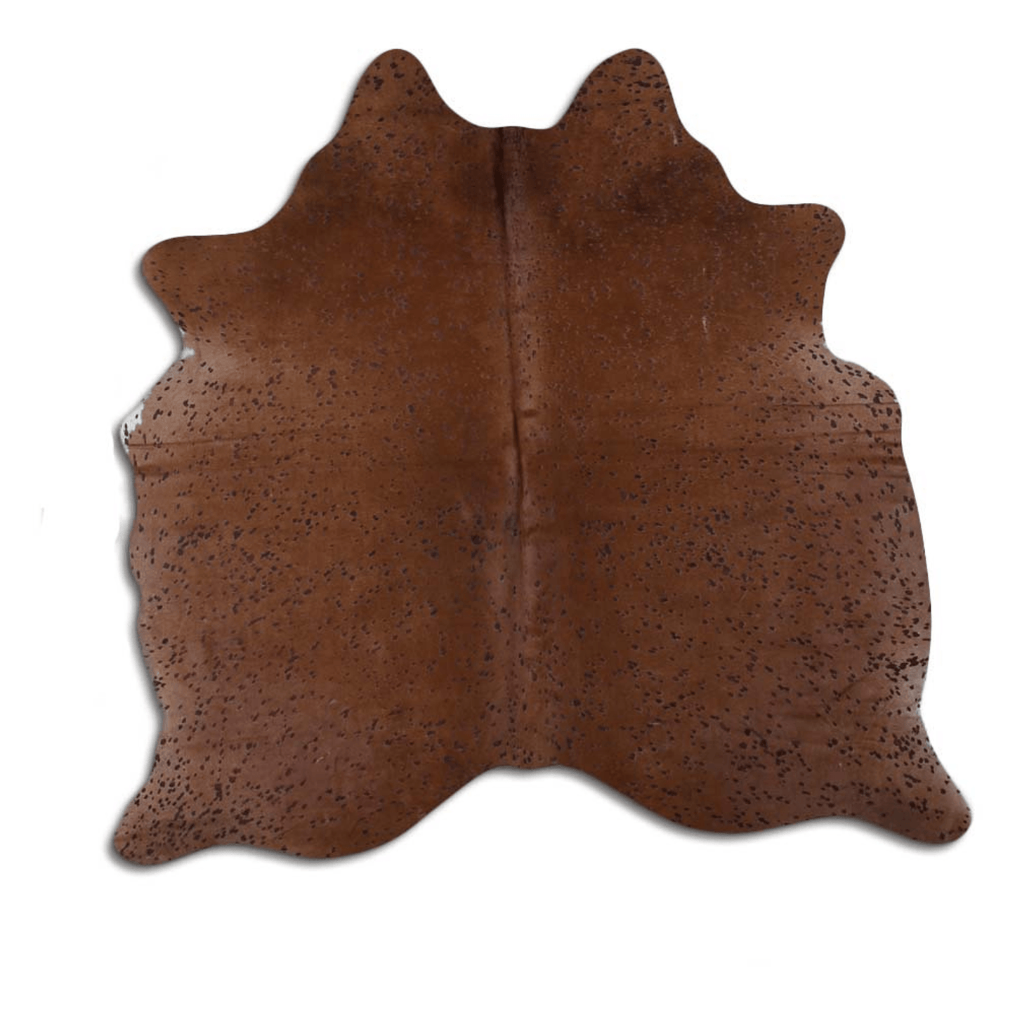 Acid Washed Brown Cowhide Area Rug