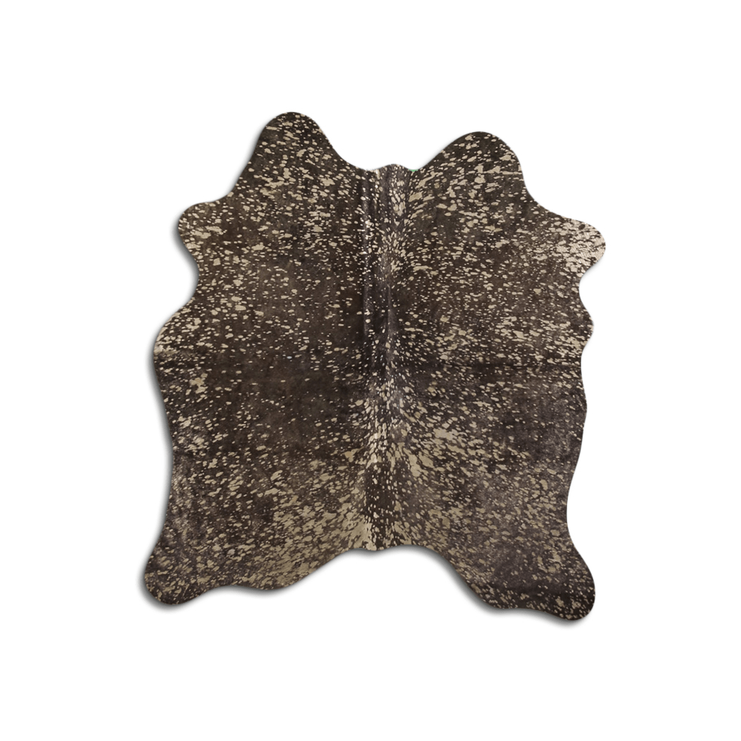 Acid Washed Gold Metallic Cowhide Rug - Camel/Brown
