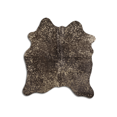 Acid Washed Gold Metallic Cowhide Rug - Camel/Brown
