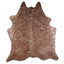 Acid Washed Gold Metallic Cowhide Rug - Camel/Brown
