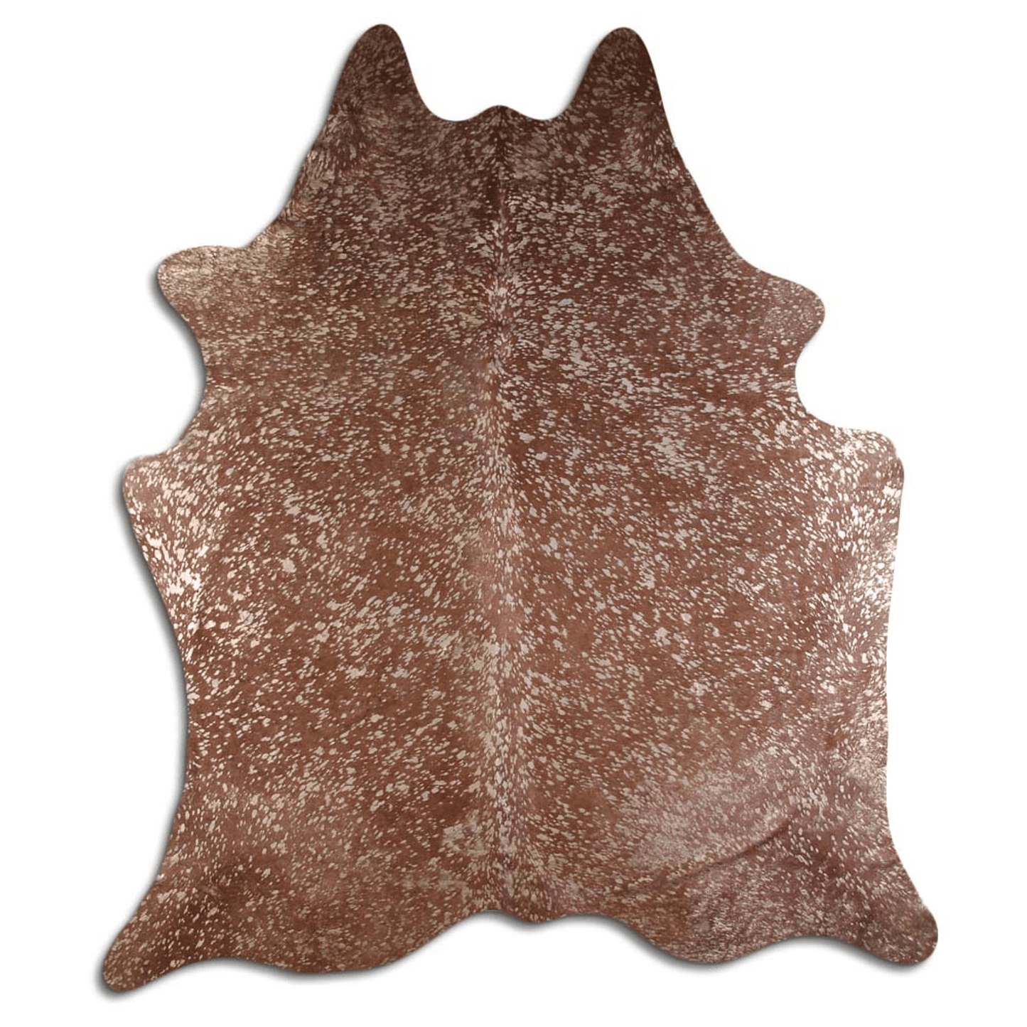 Acid Washed Gold Metallic Cowhide Rug - Camel/Brown