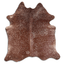Acid Washed Gold Metallic Cowhide Rug - Camel/Brown