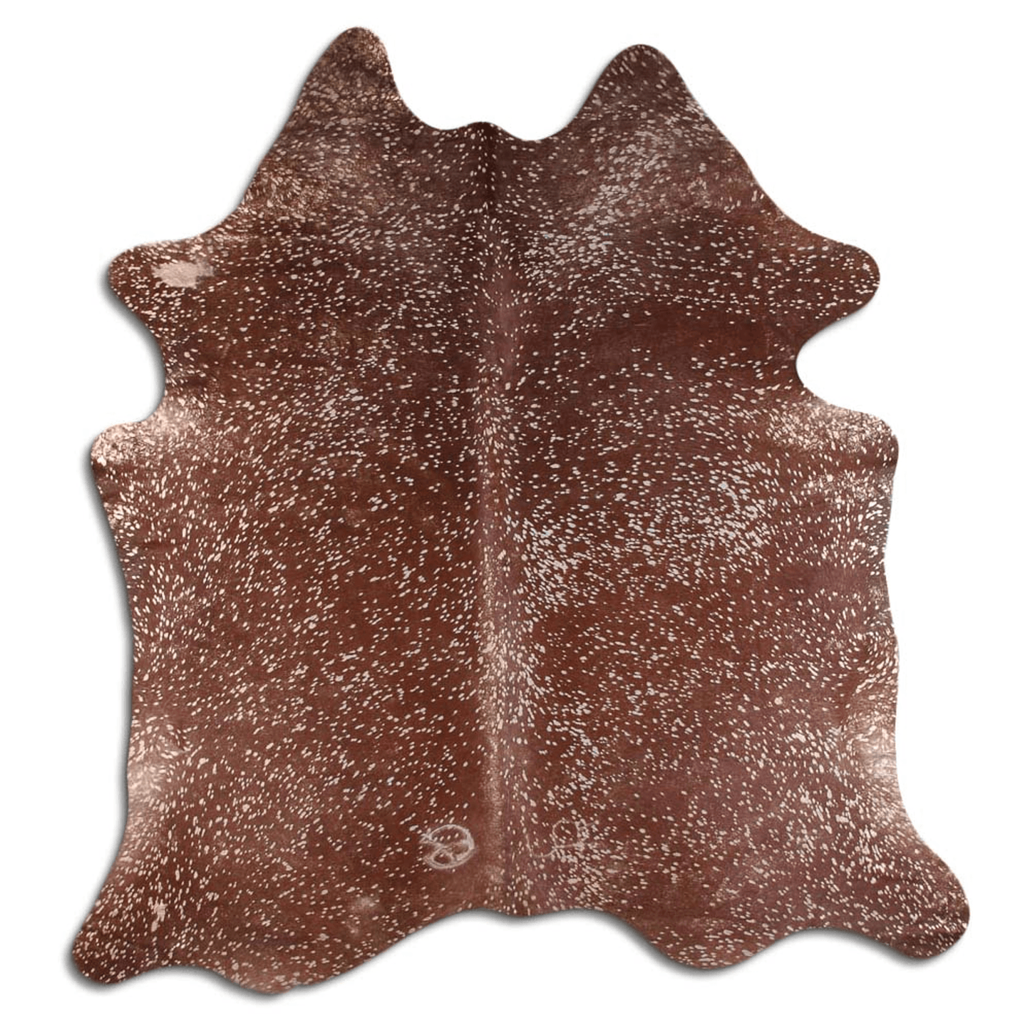 Acid Washed Gold Metallic Cowhide Rug - Camel/Brown