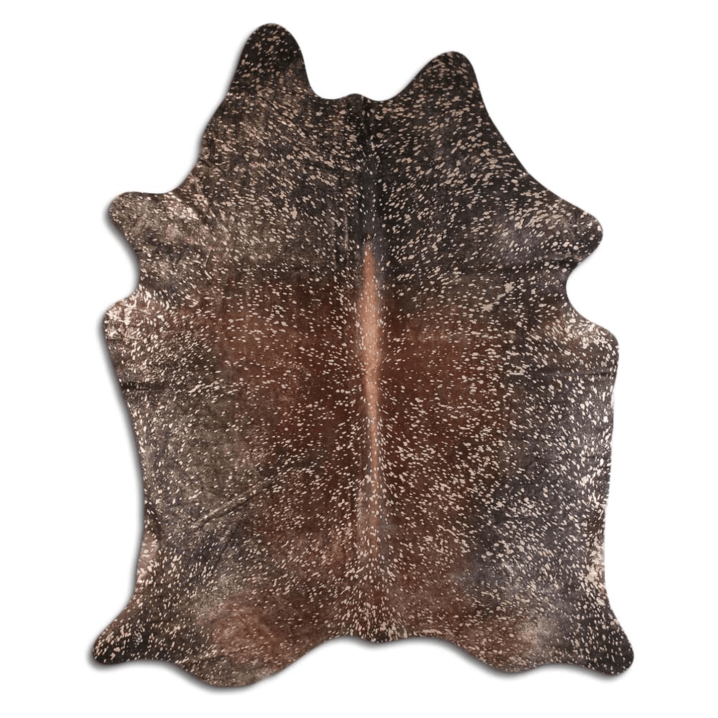 Acid Washed Gold Metallic Cowhide Rug - Camel/Brown