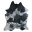 Distressed Emerald Green Acid Washed Cowhide Area Rug