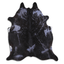 Acid Washed Distressed Navy Blue Cowhide Area Rug 32-45 Sq Ft, Grade A