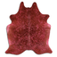 Acid Washed Pink & Brown Cowhide Area Rug - Grade A