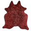 Acid Washed Pink & Brown Cowhide Area Rug - Grade A