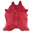 Acid Washed Pink & Brown Cowhide Area Rug - Grade A