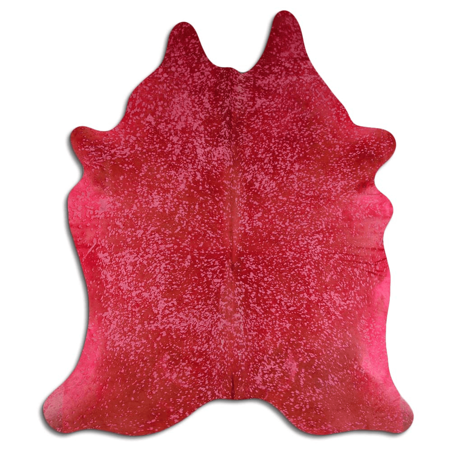 Acid Washed Pink & Brown Cowhide Area Rug - Grade A