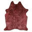 Acid Washed Pink & Brown Cowhide Area Rug - Grade A