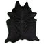Zebra Black On Black Acid Washed Cowhide Rug - 32-45 Square Feet