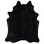 Zebra Black On Black Acid Washed Cowhide Rug - 32-45 Square Feet