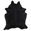 Zebra Black On Black Acid Washed Cowhide Rug - 32-45 Square Feet
