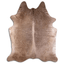 Acid Washed Gold Metallic Cowhide Area Rug On Camel