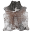 Silver Metallic TriColor Acid Washed Cowhide Area Rug - Grade A, 32-45 Sq Ft