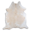 Beige And White Natural Cowhide Area Rug - 22-32 Sq Ft, Grade A