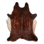 Axis Deer Printed Cowhide Area Rug In Beige - Size 32 - 45 Sq Ft, Grade B