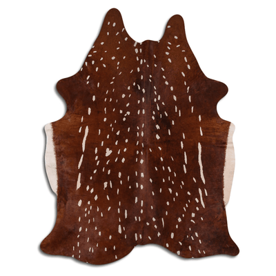 Axis Deer Print Cowhide Area Rug - 32-45 Sq. Ft.