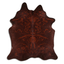 Baroque Beige On Brown Cowhide Area Rug