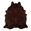 Baroque Beige On Brown Cowhide Area Rug