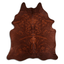 Baroque Beige On Brown Cowhide Area Rug