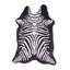 Zebra Printed Cowhide Area Rug - Grade B