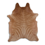 Zebra Printed Cowhide Area Rug - Beige-Brown