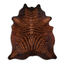 Zebra Printed Cowhide Area Rug - Beige-Brown