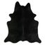 Dyed Black Cowhide Area Rug - Grade A Quality
